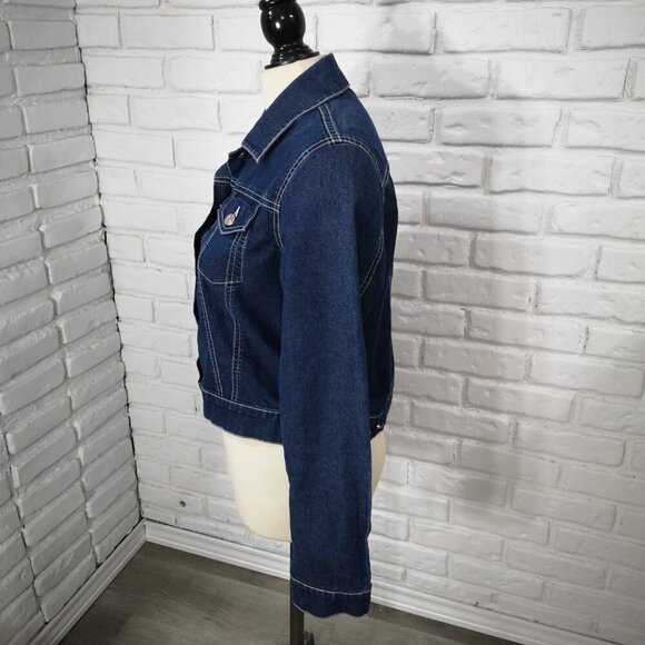 Polo Jean's Co. Ralph Lauren Ladies Size Large Medium Wash Vintage Jean Jacket - Picture 4 of 11